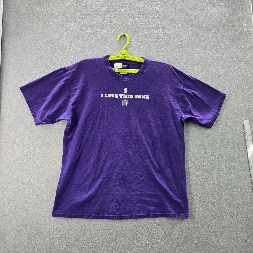 Sacramento Kings Men Shirt XL Purple Exclusive Collection I Love This Game READ